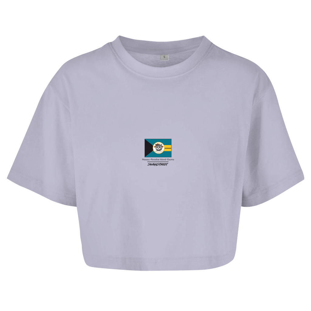 Oversize Crop Top "Fitzroy Bahamas" - SnuggStreet