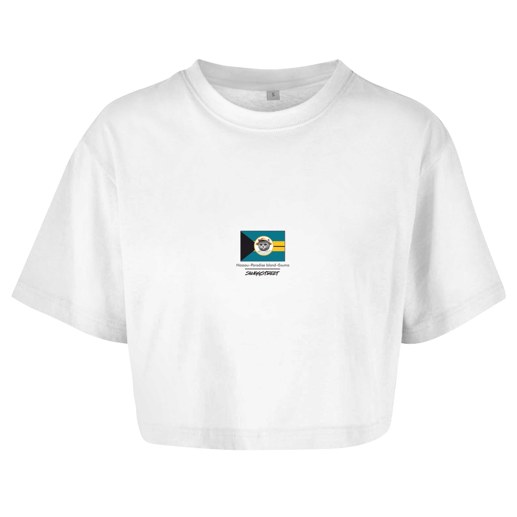 Oversize Crop Top "Fitzroy Bahamas" - SnuggStreet